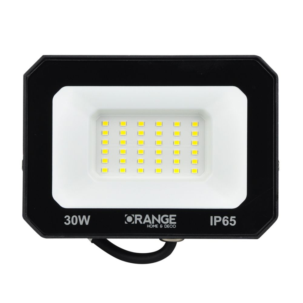 Reflector LED Orange 30w Negro Luz Fría