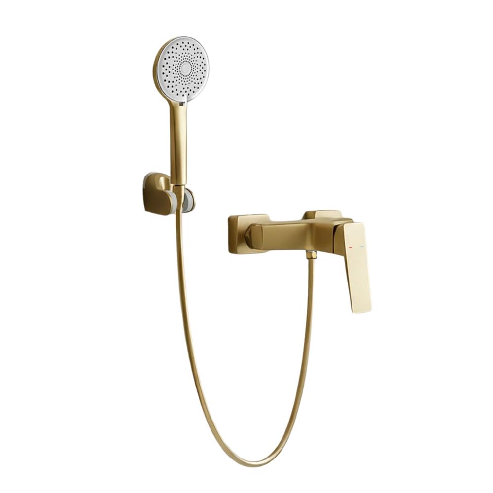 Mezcladora para Ducha Dorado Cepillado para Baño Moderno