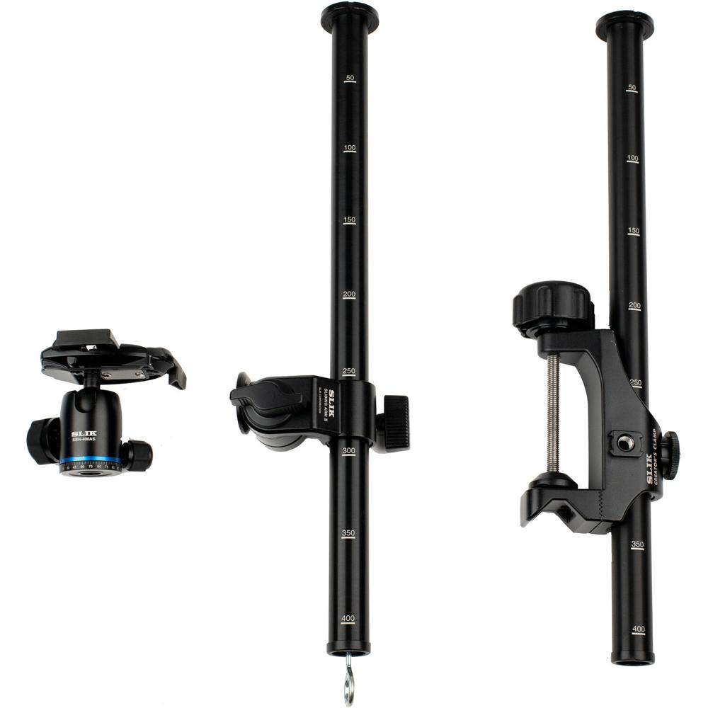 SLIK Creator's Studio Kit - Soporte Completo con Clamp, Mini-Boom y Cabezal de Bola SBH-40