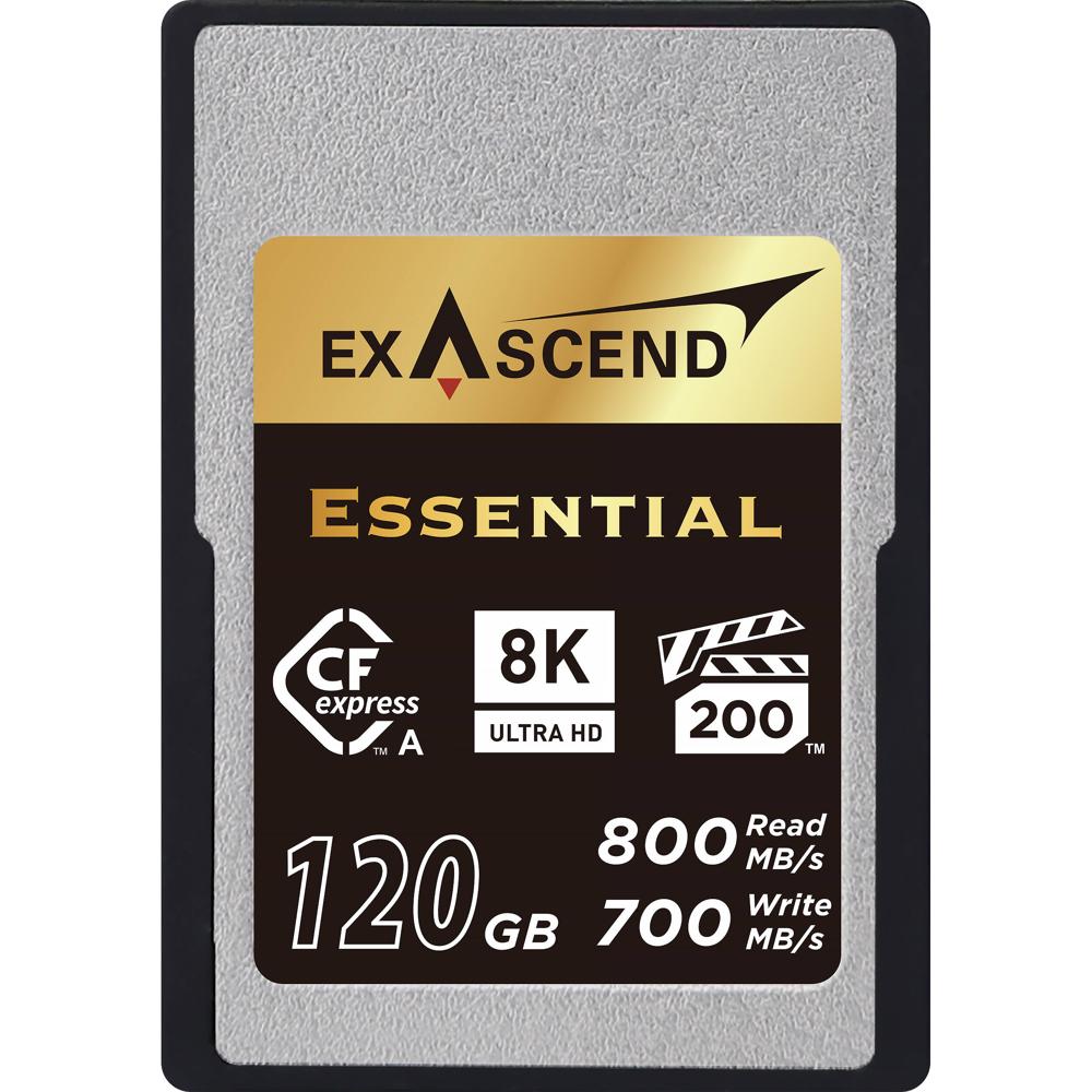 Exascend CFexpress Type A 120GB Essential Series - 800 MB/s Lectura, 700 MB/s Escritura, R
