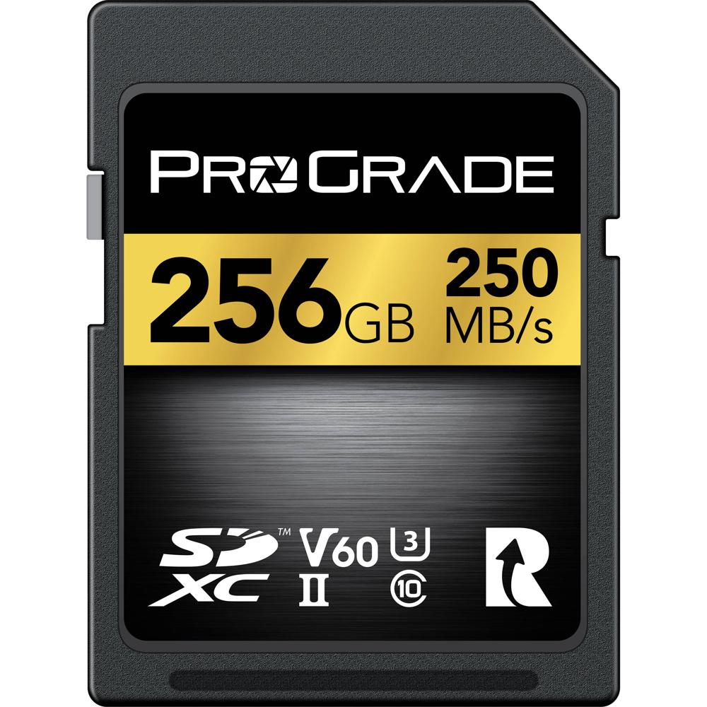 ProGrade Digital Tarjeta de Memoria SDXC UHS-II 256GB Gold - Velocidad de Lectura 250 MB/s