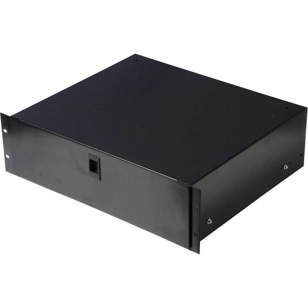 Gator Rackworks Cajón de Rack 10"" Profundo 3 RU - Acero de 16 Gauge, Deslizadores Suaves,