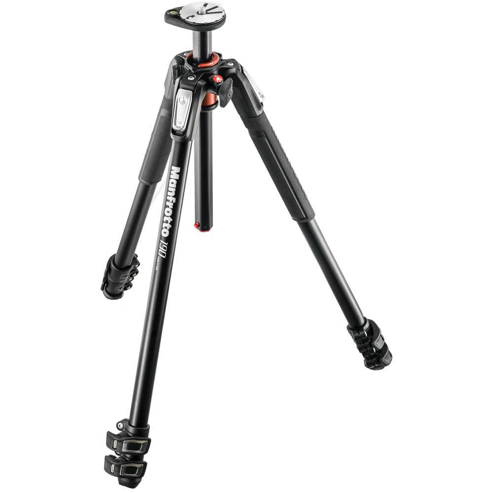 Manfrotto Trípode de Aluminio MT190XPRO3 - Capacidad de Carga 15.4 lb, Altura Máxima 63""