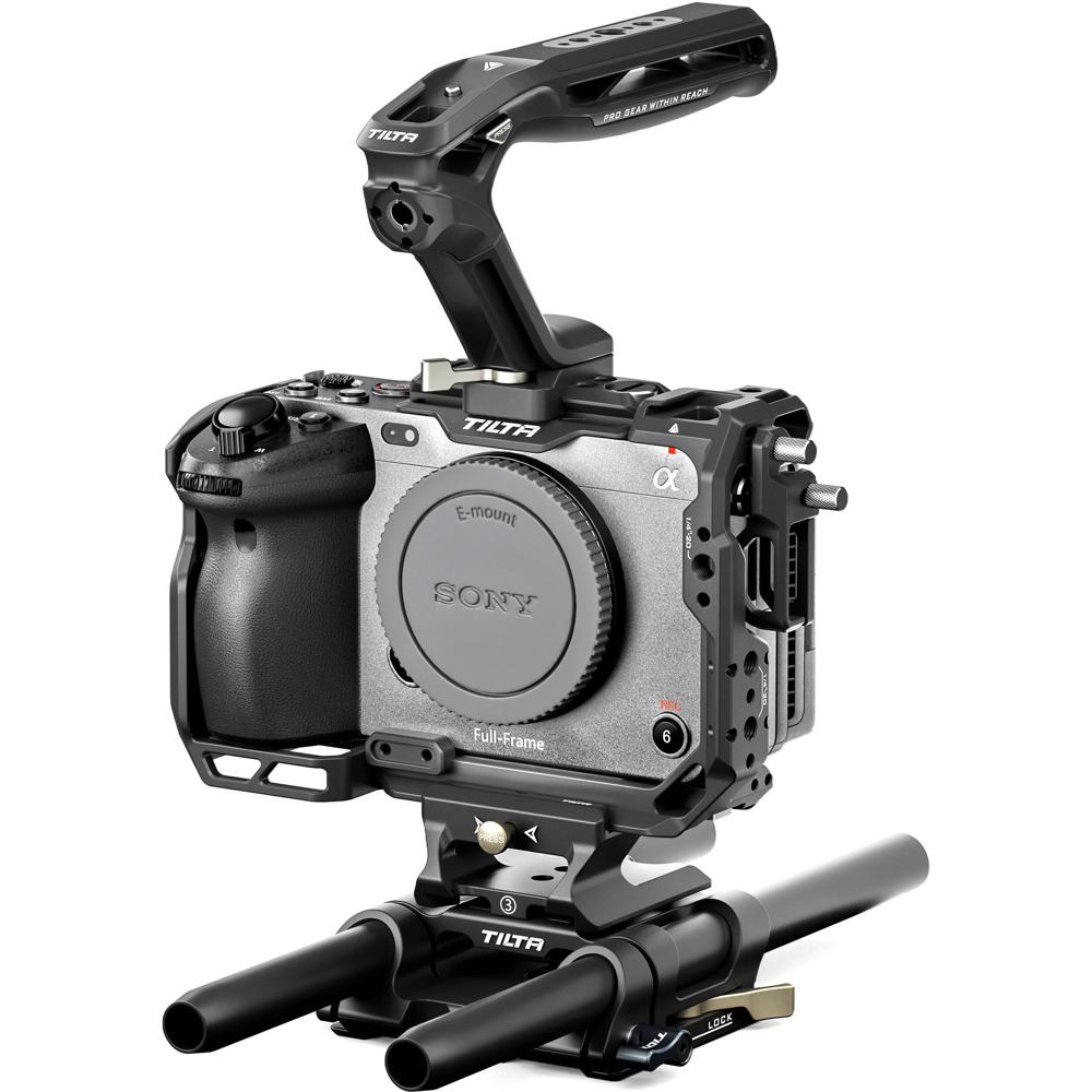 Tilta Cámara Cage Basic Kit v2 para Sony FX3 & FX30 - Incluye Manija NATO Xeno, Base 15mm