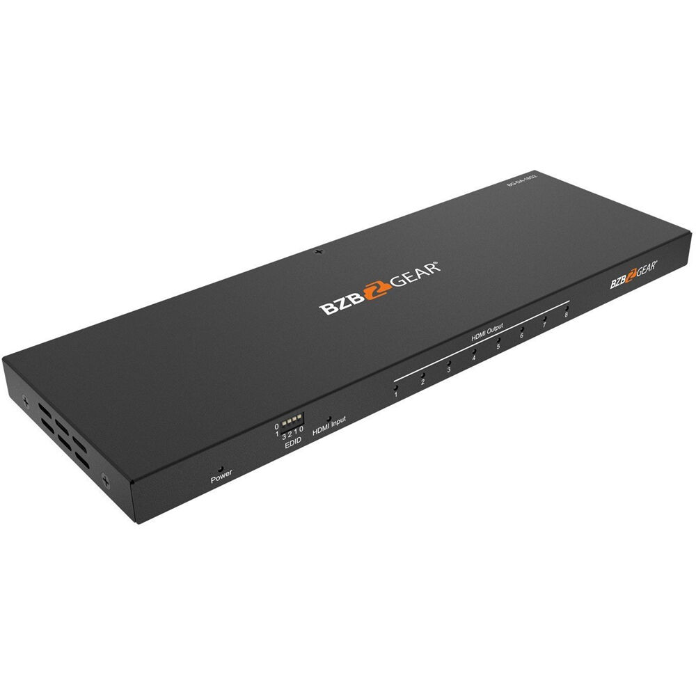 BZBGEAR Splitter HDMI BG-DA-18G2 1x8 UHD 4K Ultra-Slim con Gestión Avanzada de EDID