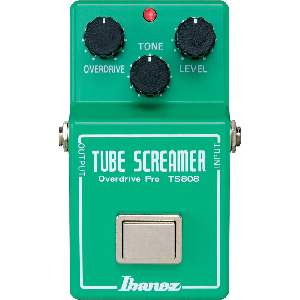 Ibanez TS808 - Original Tube Screamer Pedal de Efecto Overdrive con Controles de Overdrive