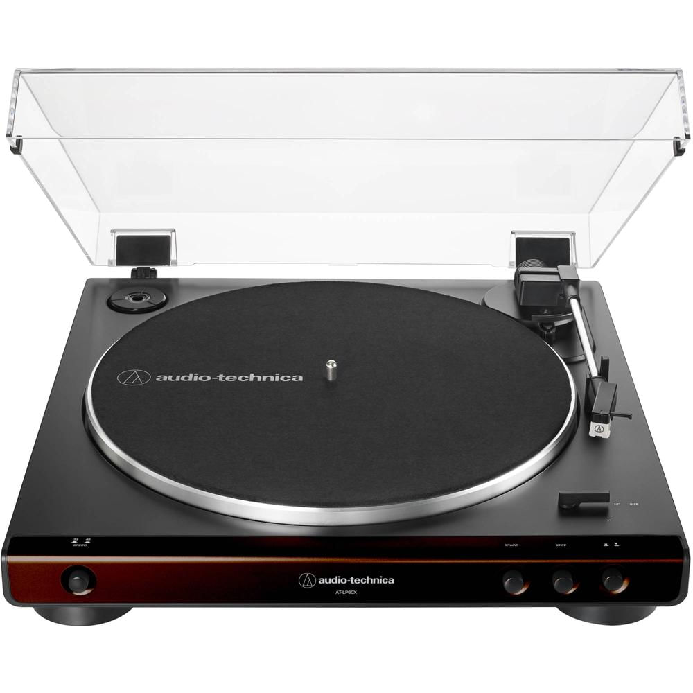 Audio-Technica Tocadiscos AT-LP60X Automático con Preamplificador Integrado, Platter de A