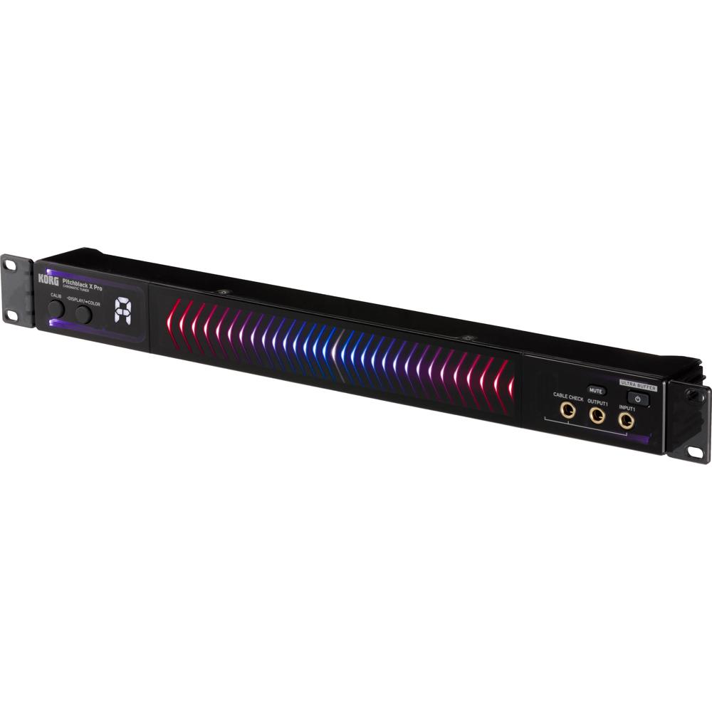 Korg Pitchblack X Pro Afinador Rackmount Chromático con Pantalla LED de Alta Visibilidad,