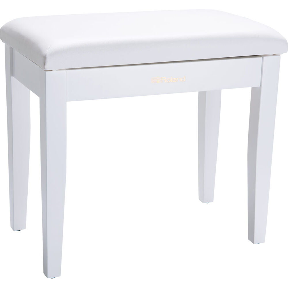Roland RPB-100 Banco de Piano con Compartimento de Almacenamiento - Color Blanco Satinado,