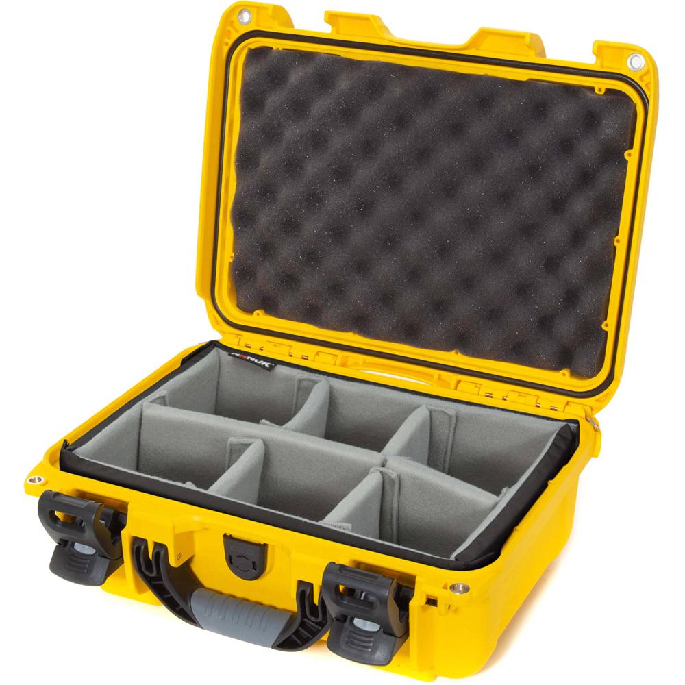 Nanuk 915 Funda Dura Amarilla con Inserto Acolchado y Divisores
