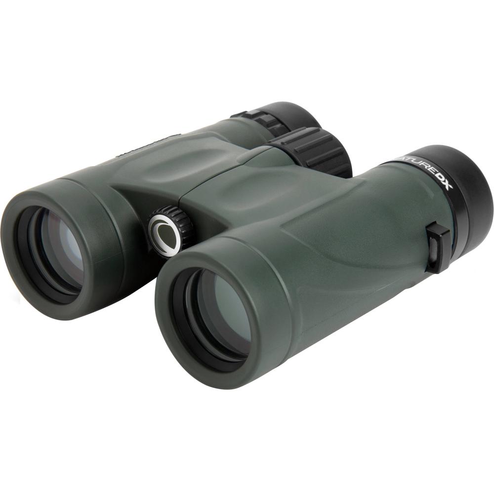 Celestron Binoculares 10x32 Nature DX - Prismas BAK-4, Óptica Multicapa, 58° Ángulo de