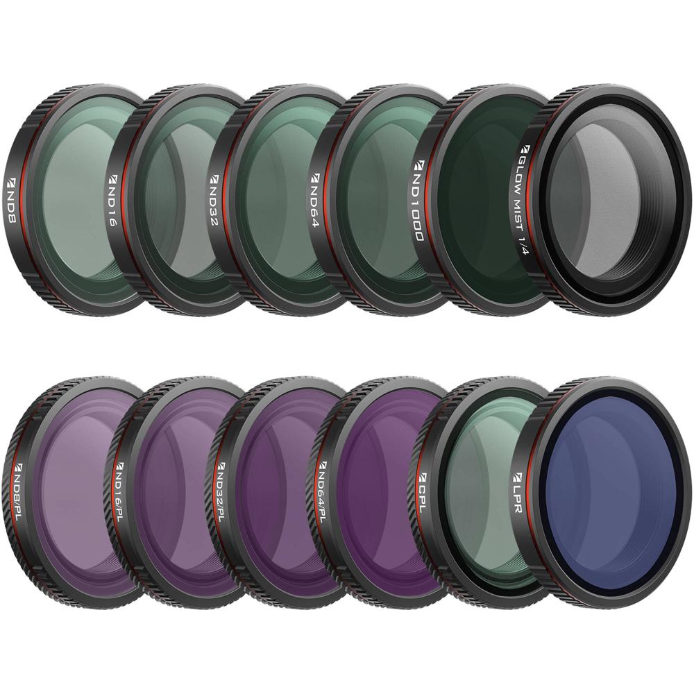 Freewell Kit de Filtros Mega de 12 Piezas para DJI Osmo Nano - Incluye Filtros ND, CPL, LP