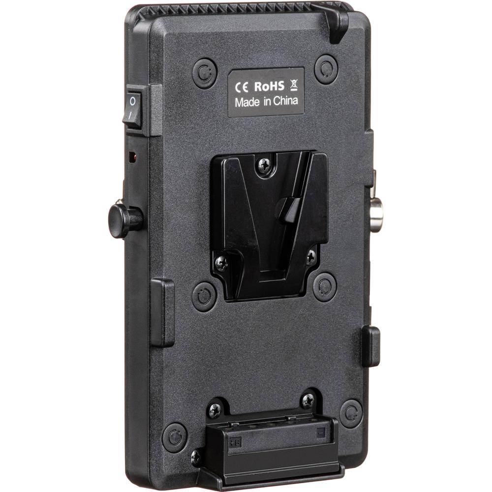 DigitalFoto V-Mount Battery Plate con Clamp, Dummy Batteries LP-E6 y L-Series, 4 Salidas D