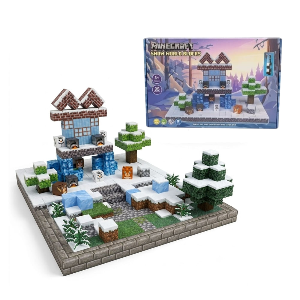 Divertido Juego De Bloques Magnéticos Mi Fortaleza De Hielo