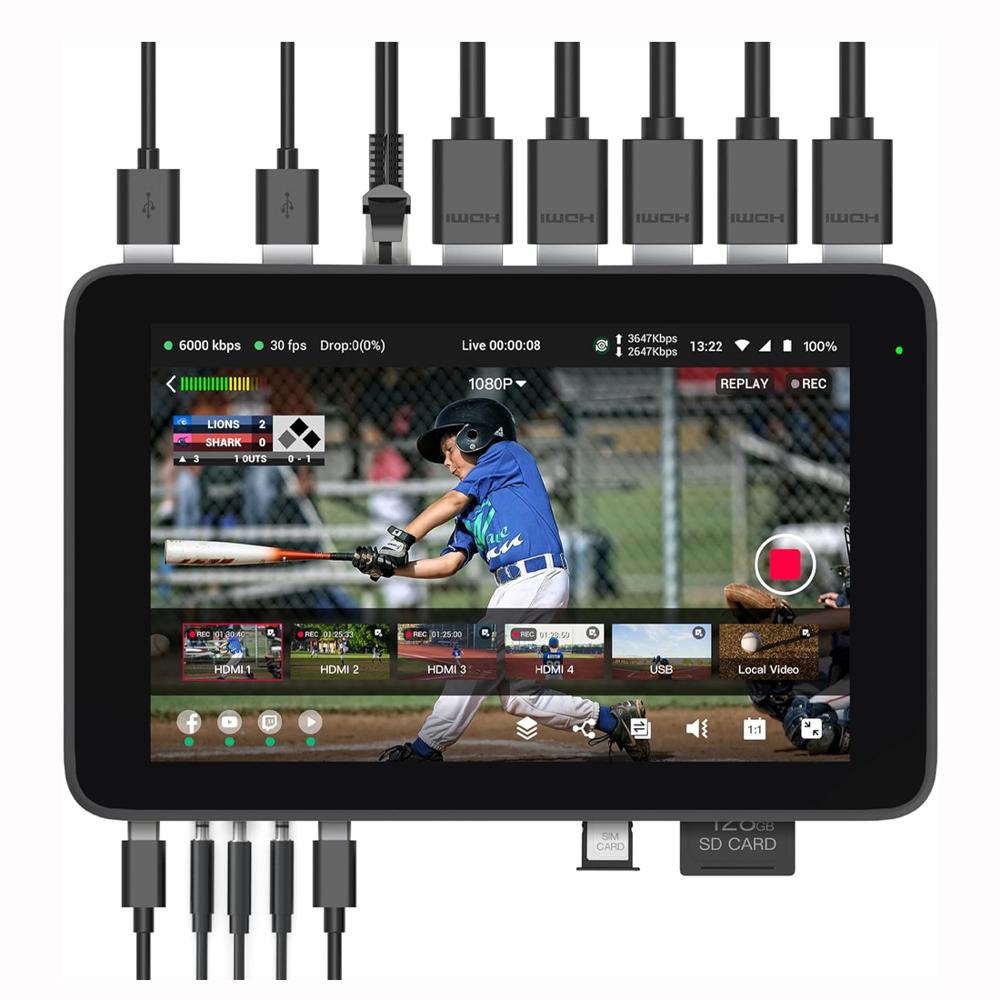 Conmutador de Video YoloBox Ultra para Streaming NDI