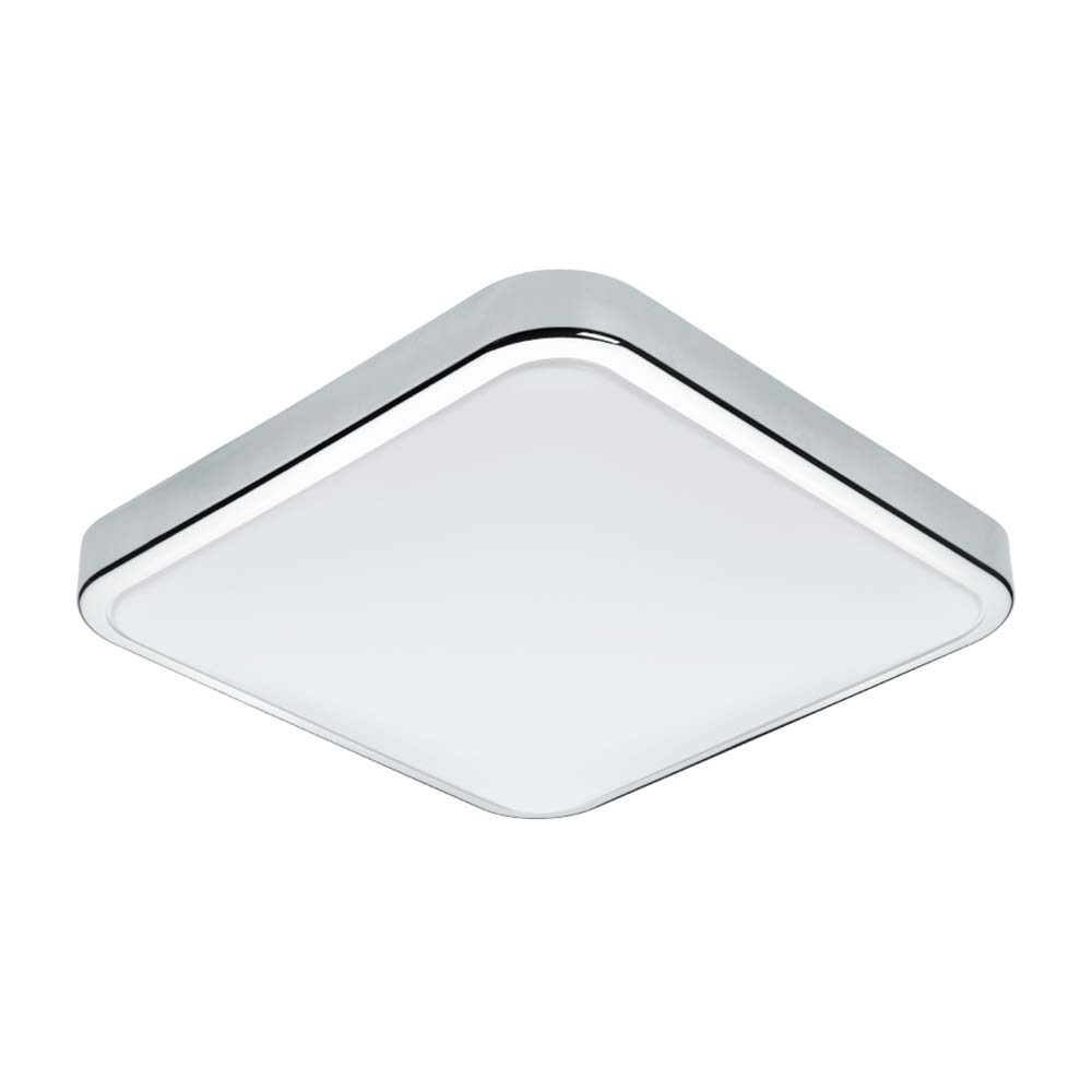 Aplique de Pared LED Eglo Manilva Acero Cromado Blanco IP44