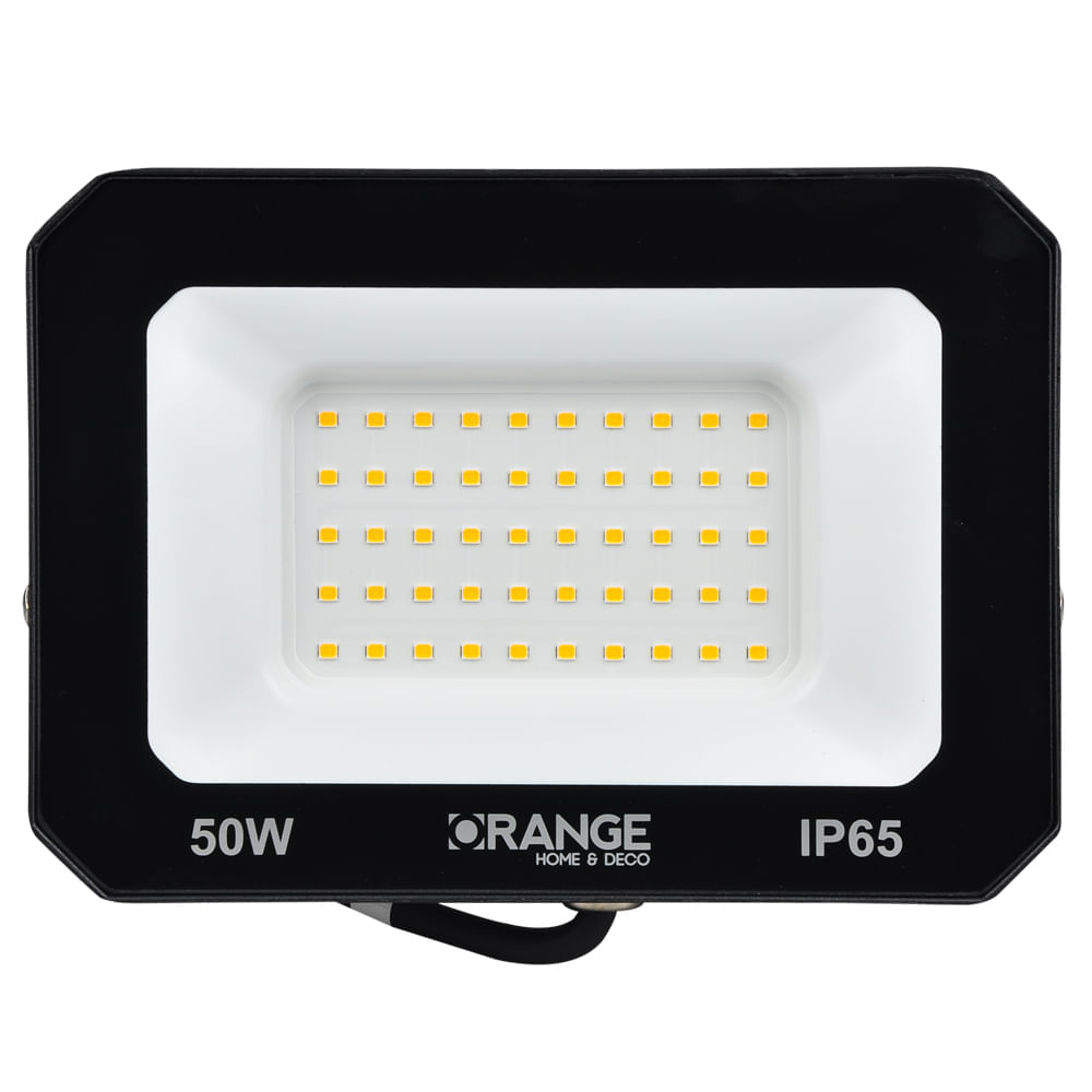 Reflector LED Orange 50w Negro Luz Cálida
