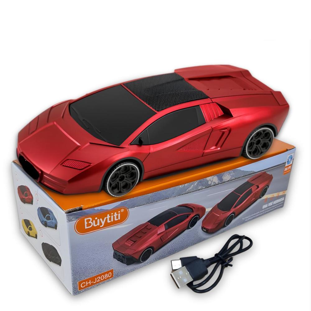 Parlante Bluetooth Auto Deportivo Recargable con Radio FM USB y AUX