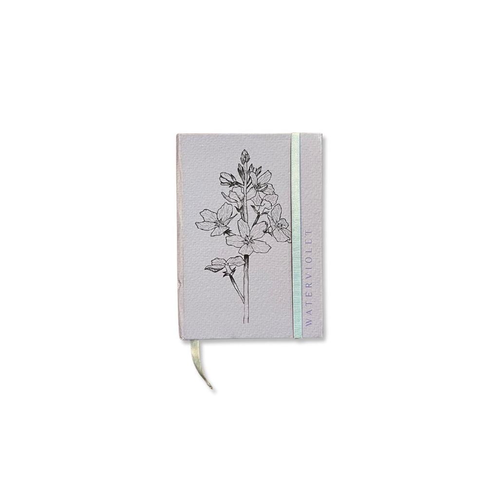 CUADERNO A6 BOLSILLO FLORES AZUL WATERVIOLET