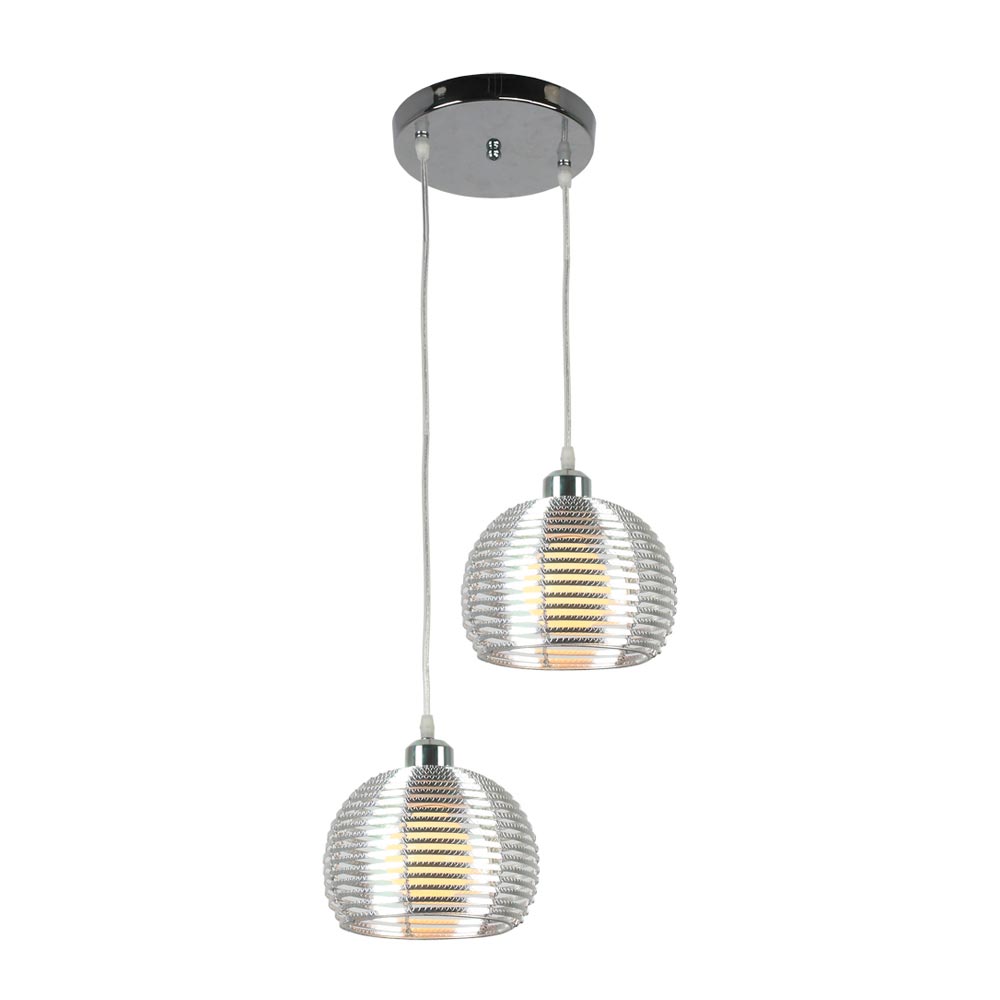 Lámpara Colgante Metal 2 Luces Orange