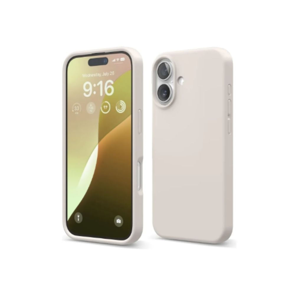 Funda de Silicona Líquida Elago para iPhone 16 - Gris Piedra - Stone
