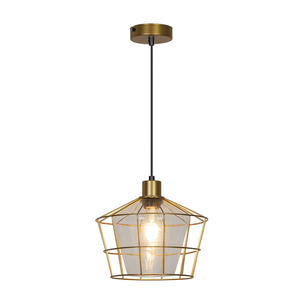 Lámpara Colgante Trendy Orange Cesta E27 Oro