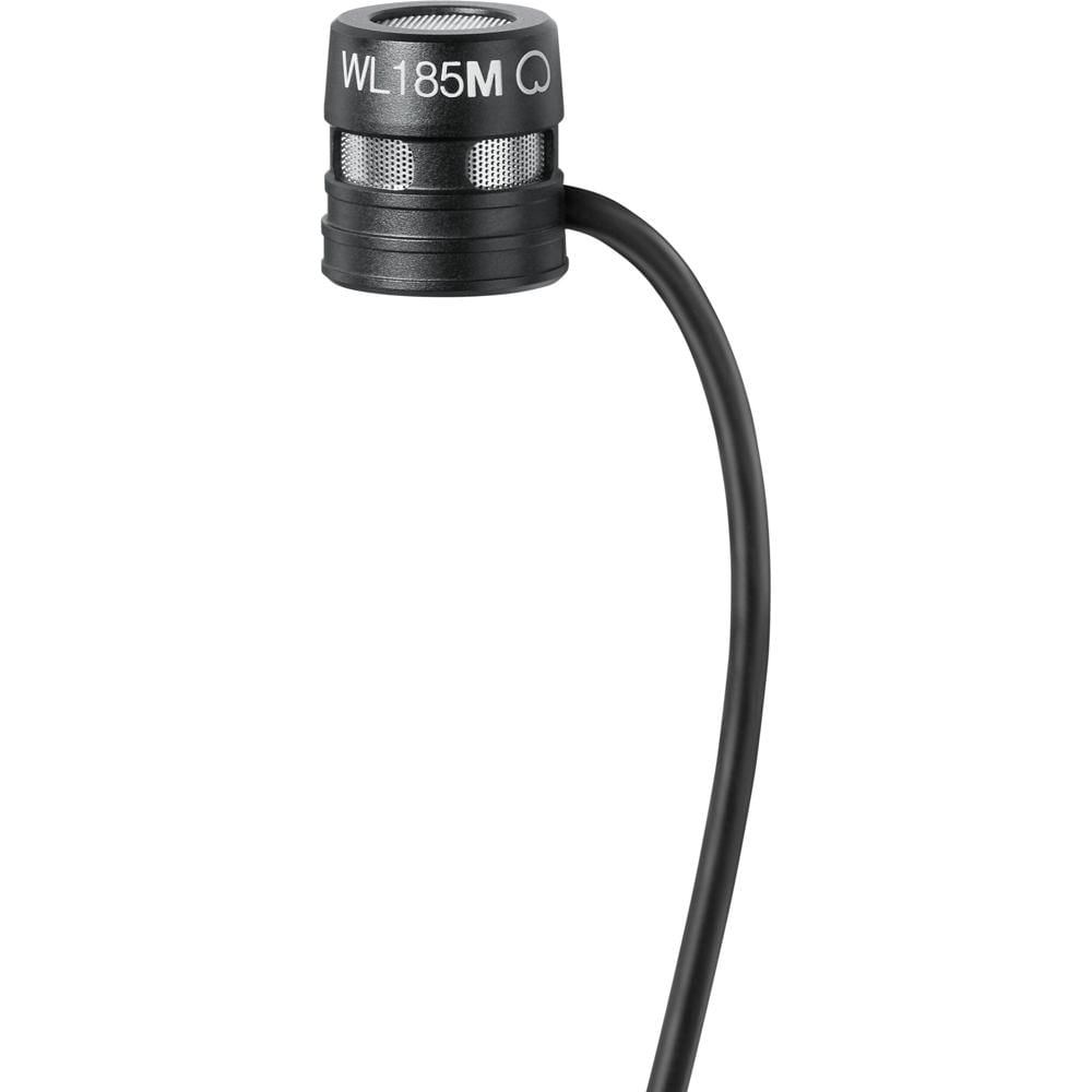 Shure WL185m Micrófono Lavalier Cardioide de Bajo Perfil con Conector TA4F - 4' de Cable,