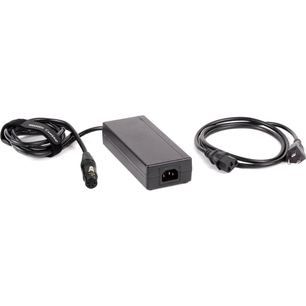 Wooden Camera Cable de Alimentación 15 VDC 4-Pin XLR Femenino con Fuente de Poder US