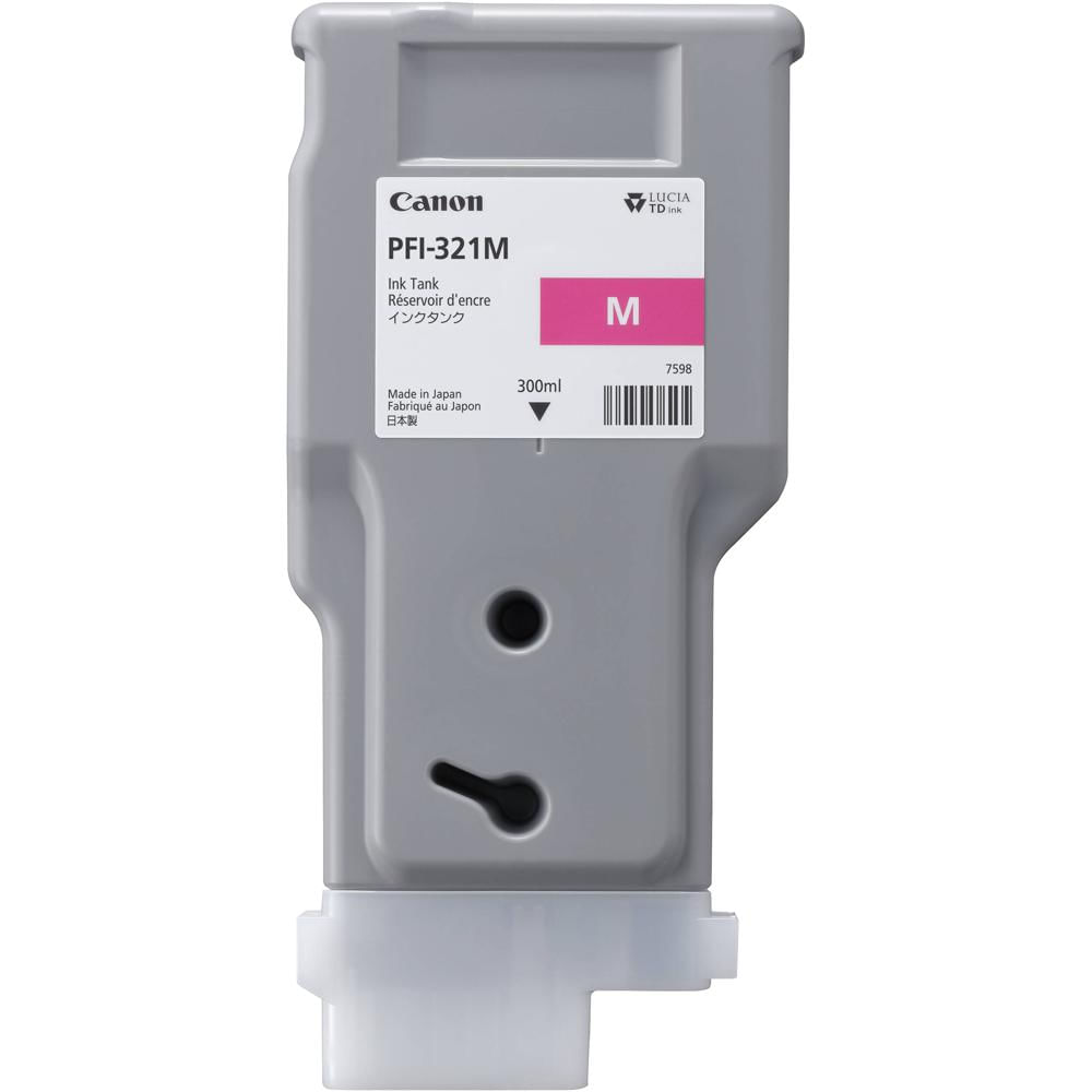 Canon PFI-321M Tinta Pigmentada Magenta 300mL para impresoras imagePROGRAF TM-250, TM-350