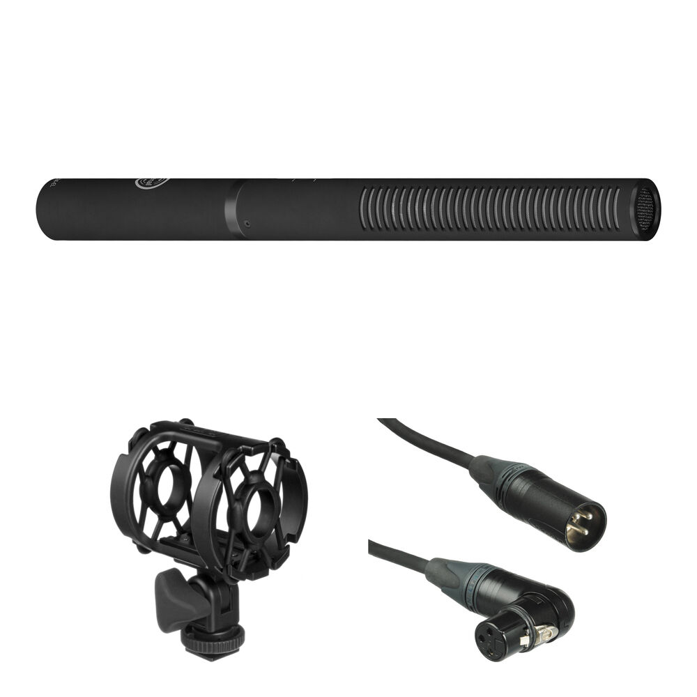 Senal Kit de Micrófono Shotgun MC24-EL con Shockmount y Cable XLR