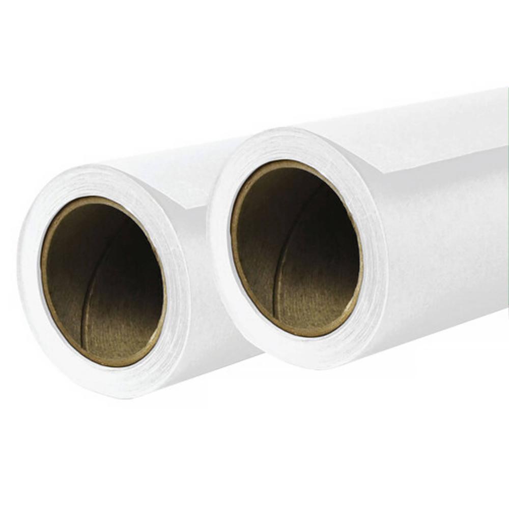 Savage Papel de Fondo 9 x 36' (#01 Super White) - Paquete de 2, Superficie No Reflectante,