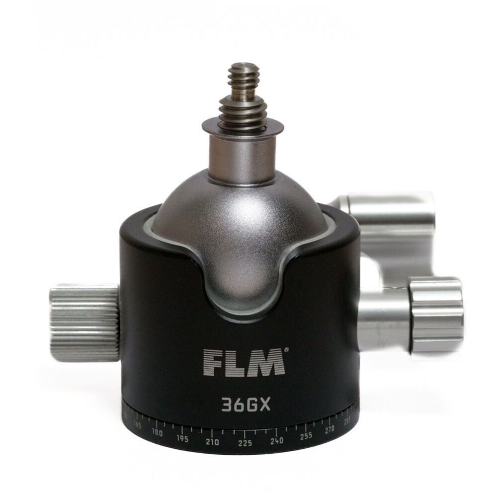 FLM Cabezal de Trípode 36GX Centerball - Capacidad de Carga 39.6 lb, Construcción de Alu