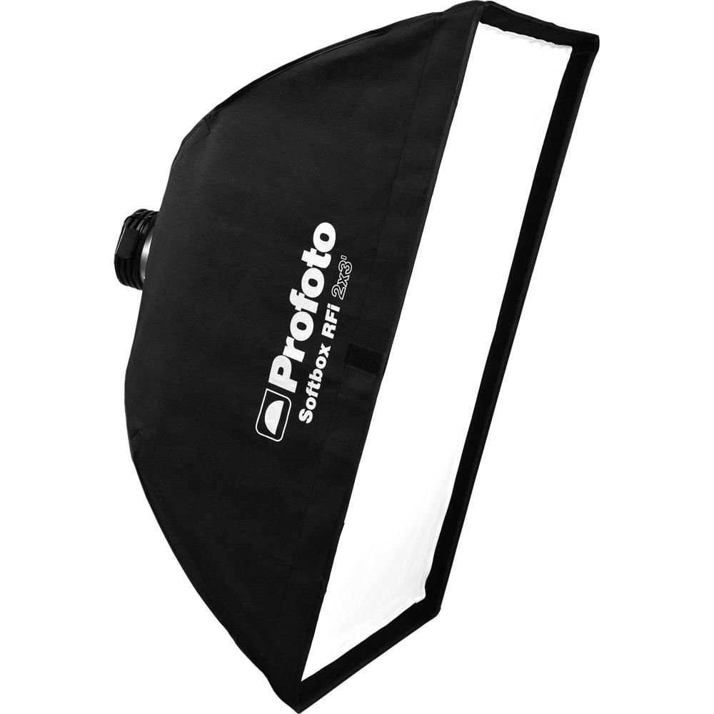 Profoto Softbox RFi 2.0 x 3.0' - Difusores Removibles, Interior Plateado, Compatible con M