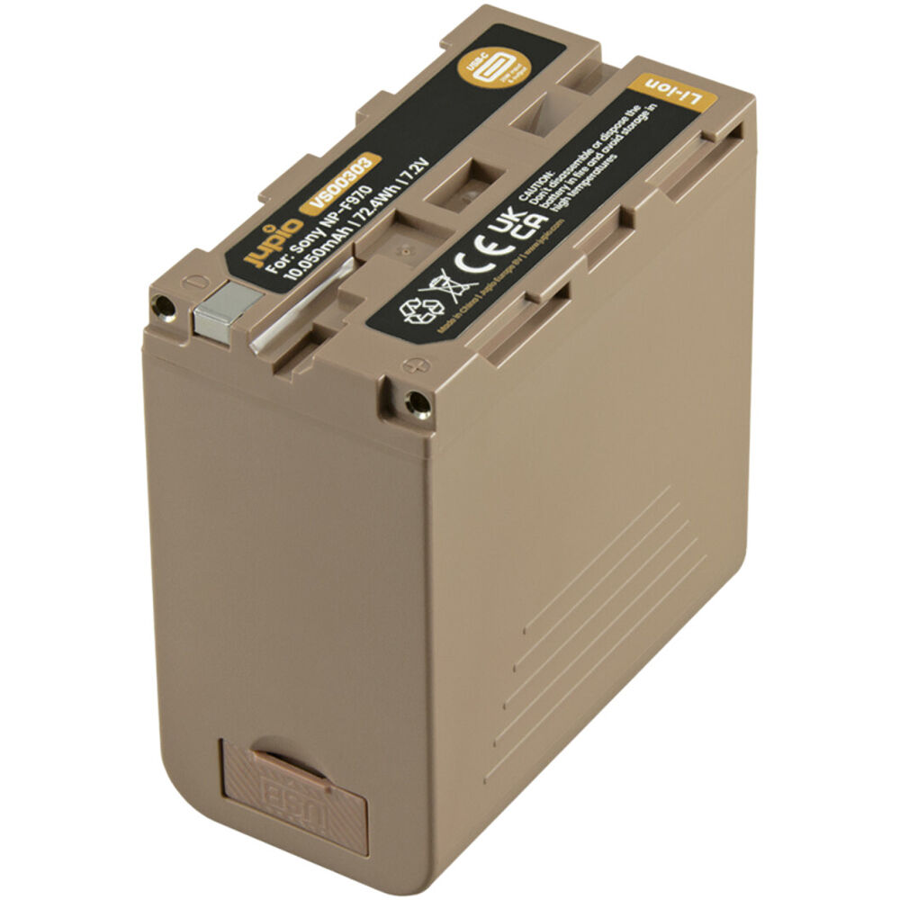 Jupio Batería de Litio NP-F970 Ultra C L-Series 10,050mAh con Carga USB-C