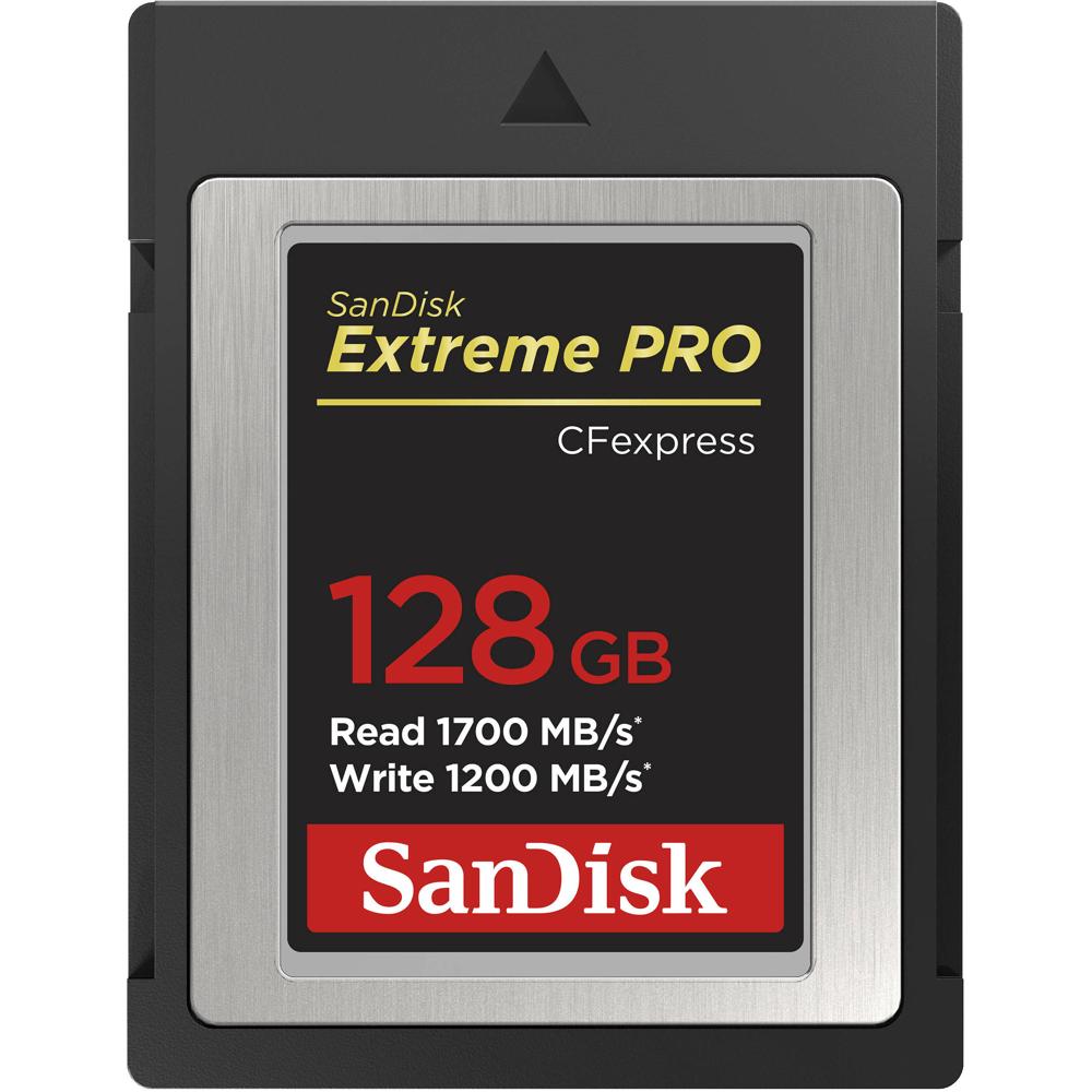 SanDisk Tarjeta de Memoria CFexpress Type B 128GB Extreme PRO - Velocidades de Lectura 170