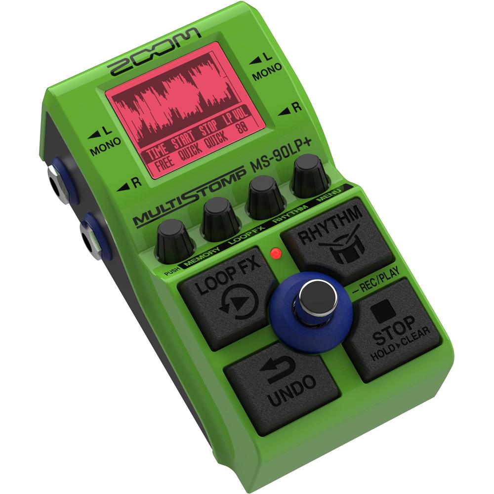 Zoom MS-90LP+ MultiStomp Looper Pedal con 5 Footswitches, 8 Loop FX y 68 Ritmos