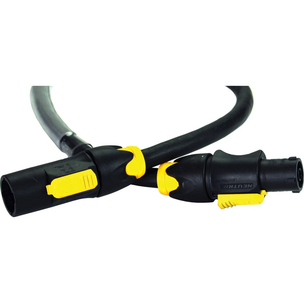 Whirlwind NAC3X PowerCON TRUE1 Cable de 50' con Conectores Twist Lock, 16 A, 250 V
