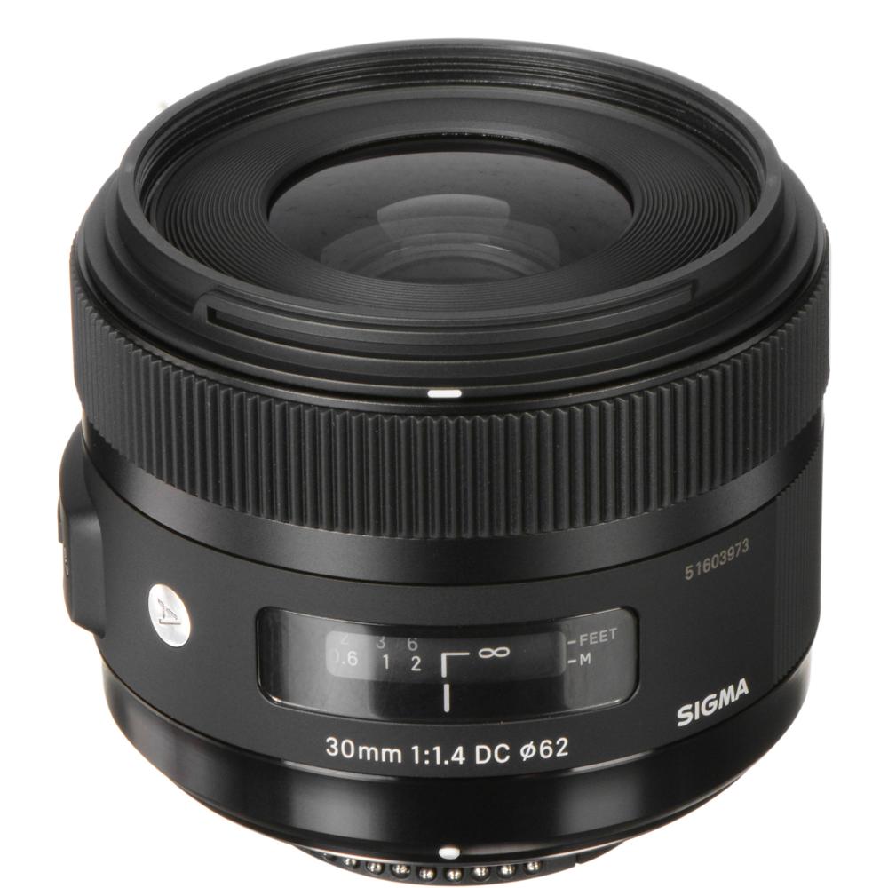 Sigma 30mm f/1.4 DC HSM Art Lens para Nikon F - Apertura f/1.4, Elemento Asférico, Motor