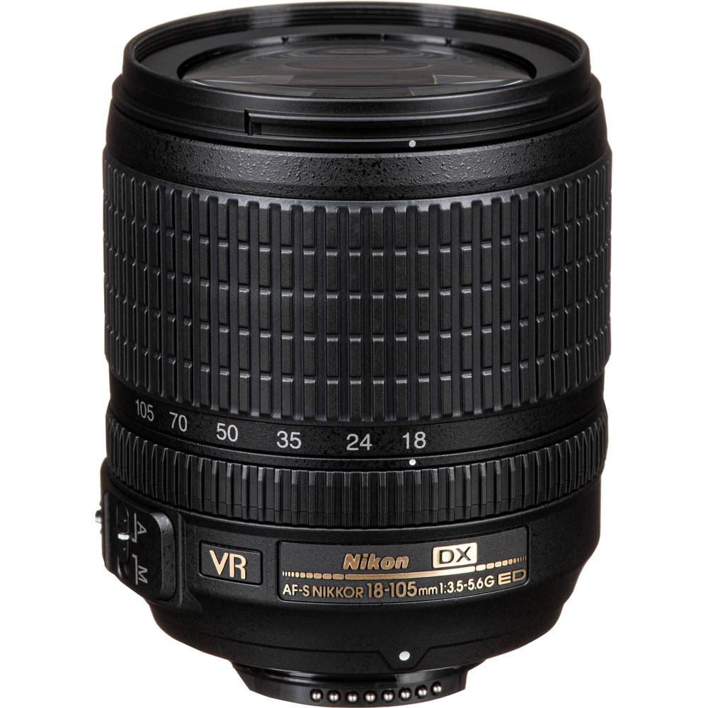 Nikon AF-S DX NIKKOR 18-105mm f/3.5-5.6G ED VR Lens - F-Mount, Apertura f/3.5 a f/22, Esta