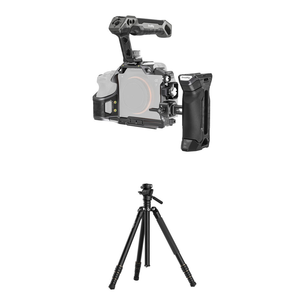 SmallRig Kit de Jaula Avanzada ""Rhinoceros"" con Trípode de Viaje para Sony a7 V, a7R V y