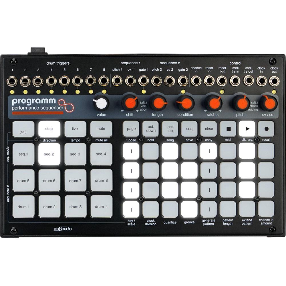 Cre8audio Programm Secuenciador MIDI y CV de 12 Canales, 64 Pasos, Módulo Eurorack de 40