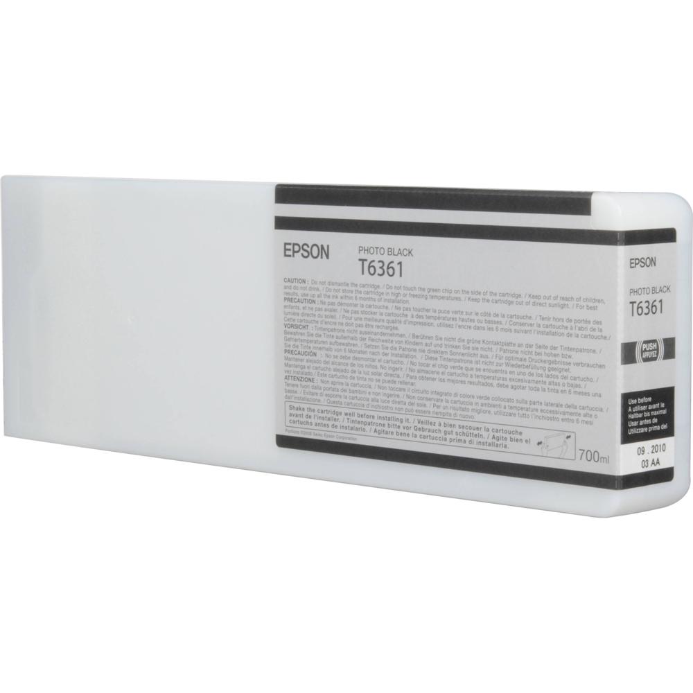 Epson T636100 Cartucho de Tinta Photo Black UltraChrome HDR 700 mL para Impresoras Stylus