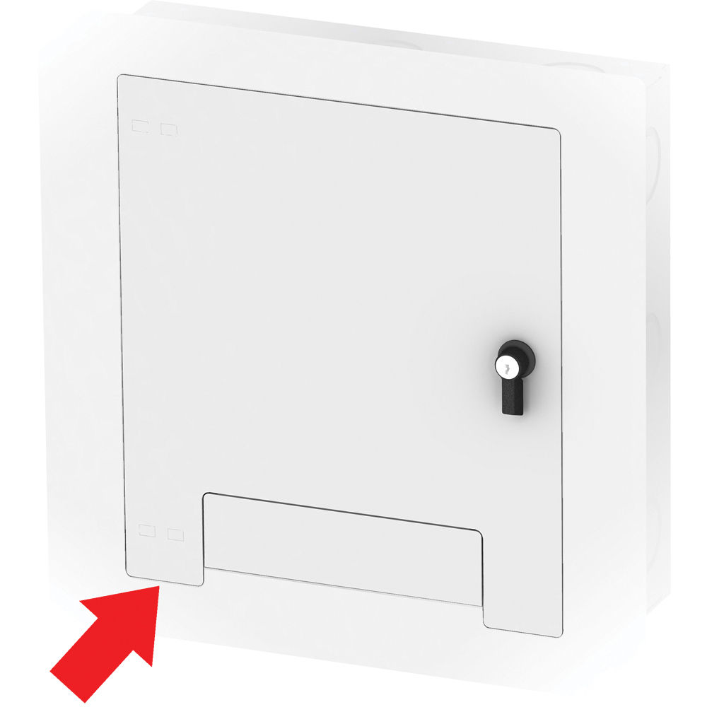 FSR Cubierta de Montaje Empotrado con Cerradura WB-X2-WHT-C para Cajas de Conexión WB-X2