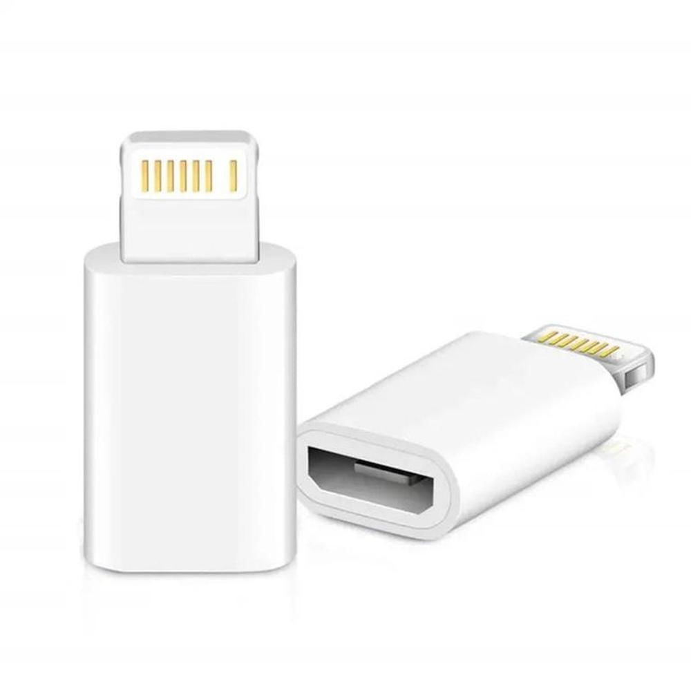 Adaptador Otg De Microusb V8 A Lightning iPhone x 2 UNIDADES