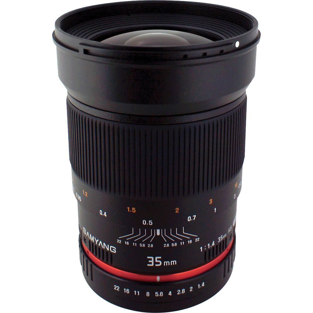 Samyang 35mm f/1.4 AS UMC Lente para Nikon F - Abertura f/1.4, Compatible con Full-Frame y