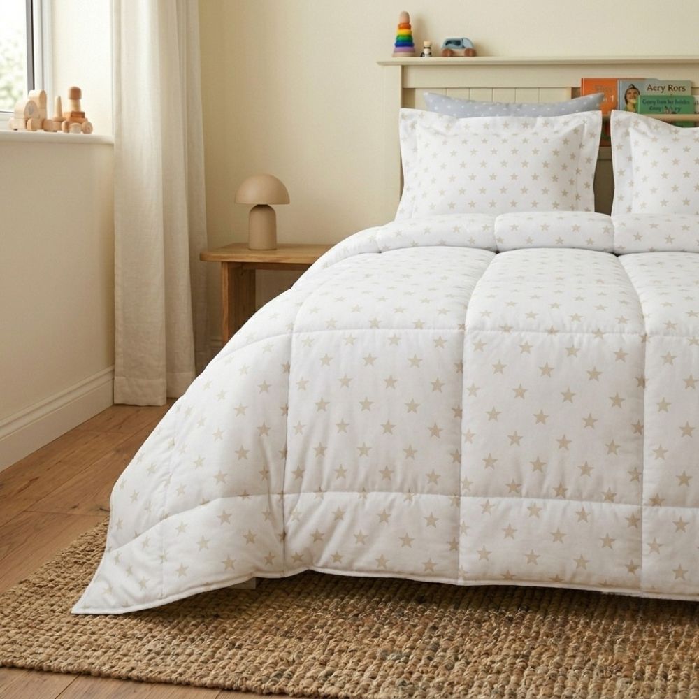 Cubrecama Stella Beige Edition Algodón 1.5 Plazas