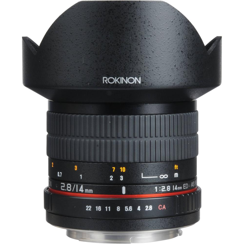 Rokinon Lente 14mm f/2.8 IF ED UMC para Canon EF - Ultra Gran Angular, Enfoque Manual, Dis