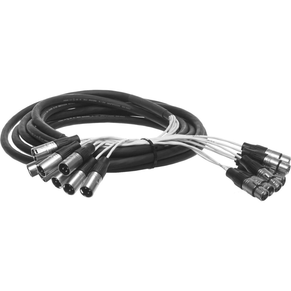 Pro Co Sound MT8XFXM Cable Multitrack Analógico 20' con 8 Conectores XLR Macho y Hembra