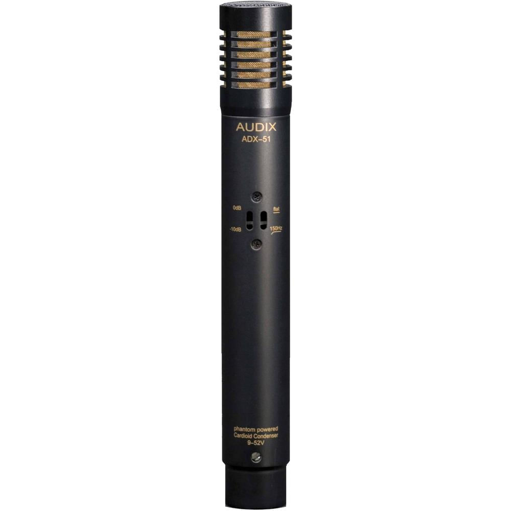 Audix Micrófono de Condensador ADX51 - Patrón Cardioide, 10 dB Pad, Bajo Cortado