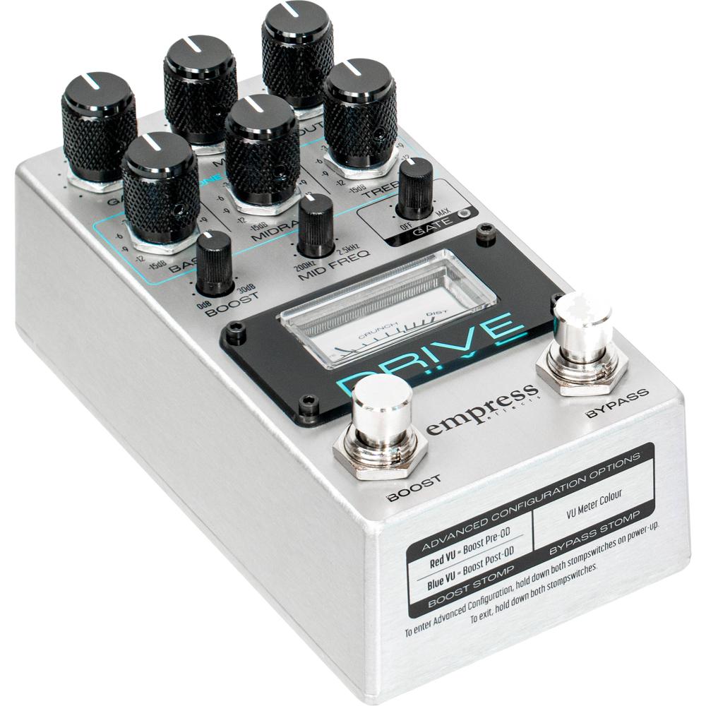 Empress Effects Pedal de Distorsión Drive con Control de Ganancia de 6 a 40 dB, EQ de 3 b